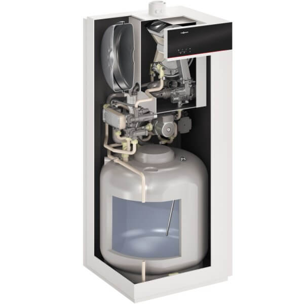 Mug parity jam Centrala termica Viessmann Vitodens 111-F, B1SA, condensatie, cu boiler cu  serpentina incorporat 100 litri - 32 kW (Z023119) - QuickShop.ro