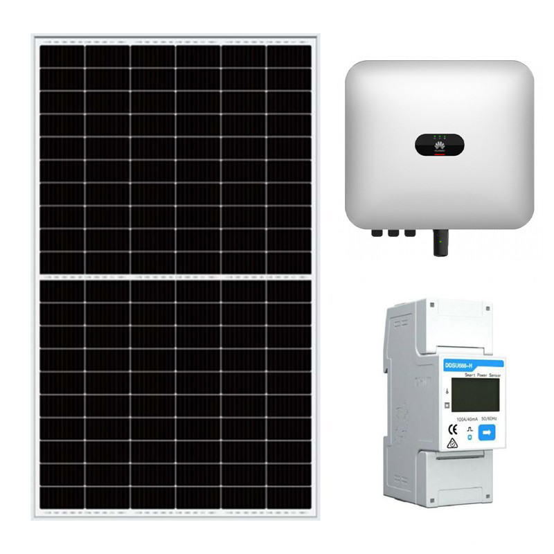 Poza Pachet panou solar fotovoltaic Yingli Solar YL410D-37e monocristalin 3 kW 8x si contor monofazat Huawei DDSU666-H prindere tigla. Poza 24551