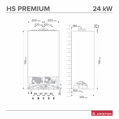 Poza Centrala termica Ariston HS Premium 24 kw. Poza 18695