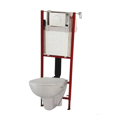 SET Rezervor incastrat Wirquin Initio compact cu vas WC si capac
