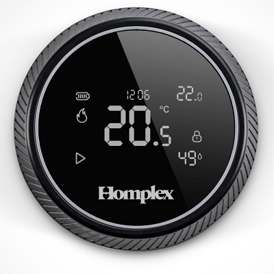 Poza Termostat ambiental programabil inteligent Homplex NX1, wireless, control prin internet - NEGRU. Poza 20275