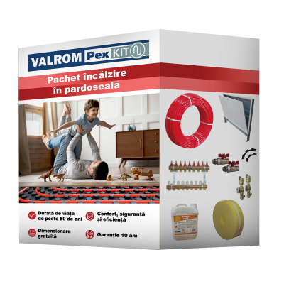 Poza Pachet complet de incalzire in pardoseala VALROM PEXKIT Confort - 50 MP fara automatizare. Poza 23552