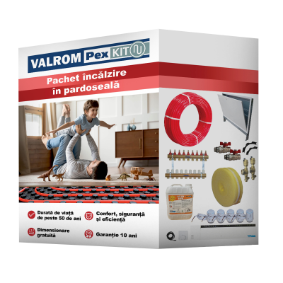 Poza Pachet complet de incalzire in pardoseala VALROM PEXKIT Confort - 50 MP cu automatizare. Poza 23559