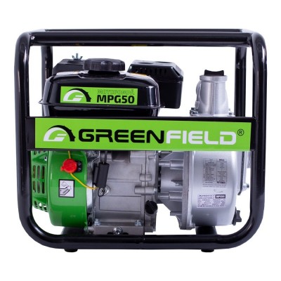 Poza Motopompa de apa curata, pe benzina fara plumb, cu motor termic, Greenfield MPG50, 7 CP, 700 l/min. Poza 23873
