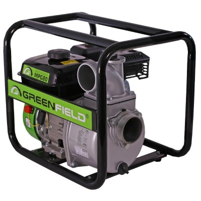 Motopompa de apa curata, pe benzina fara plumb, cu motor termic, Greenfield MPG80, 7.5 CP, 1050 l/min
