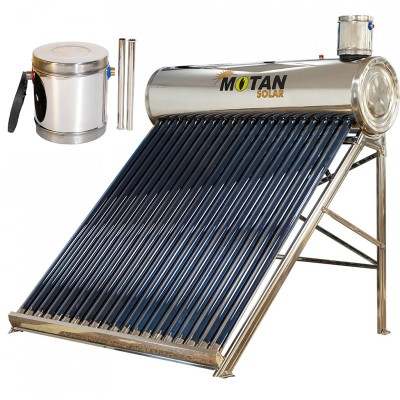 Pachet panouri solare Motan Solar cu 20 tuburi vidate cu boiler din inox 200 litri si rezervor flotor 5 litri