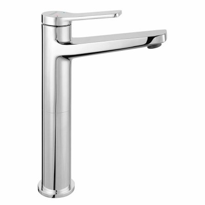 Poza Baterie inalta pentru lavoar pe blat Ferro Stratos, monocomanda, alama, crom. Poza 24434