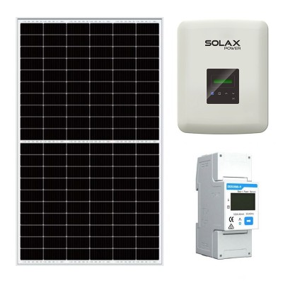 Poza Pachet panou solar fotovoltaic Yingli Solar YL410D-37e monocristalin 5 kW 12x si contor monofazat Solax - Chint DDSU666 prindere tabla. Poza 24608