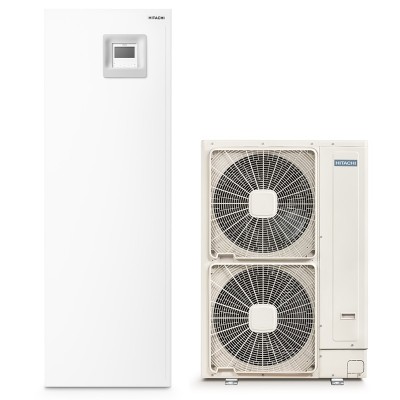 Poza Pompa de caldura aer-apa split cu boiler incorporat de 220 litri Hitachi Yutaki S60 Combi, 4.3 kW, monofazata, clasa energetica A+++. Poza 25116