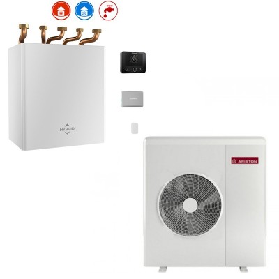 Poza Pompa de caldura monobloc hibrid pentru incalzire si racire Ariston Nimbus M Hybrid 80 NET R32 - 8kW. Poza 27120