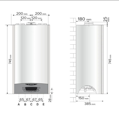 Poza Centrala termica in condensare Ariston Clas One WIFI 35 KW. Poza 28826