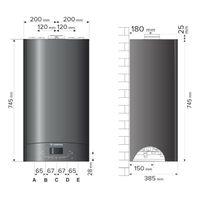 Poza Centrala termica in condensare Ariston Alteas One Plus Net 35 KW. Poza 28840