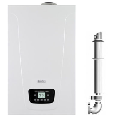 Poza Centrala termica pe gaz in condensare Baxi Luna Duo-Tec E 24 - 24 kw, incalzire + ACM, kit evacuare inclus. Poza 29356