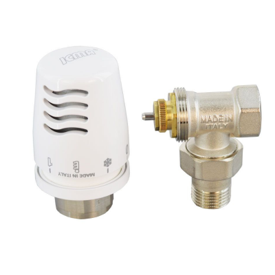 Poza Set robinet tur cu cap termostatat ICMA 1/2, Tip 1100. Poza 31056