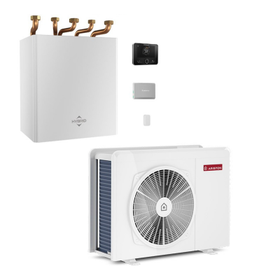 Poza Pompa de caldura monobloc hibrid pentru incalzire si racire Ariston Nimbus M Hybrid Universal 50 NET R32 - 5kW. Poza 32204