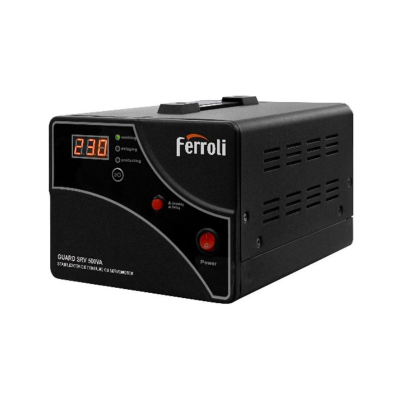 Poza Stabilizator de tensiune cu servomotor Ferroli SRV500, putere 300W / 500VA. Poza 32269