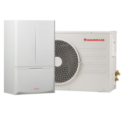 Poza Pompa de caldura 4 kW Immergas Magis Combo 4 V2, hibrid, monofazata, ACM instant cu centrala termica 24 kW. Poza 32391