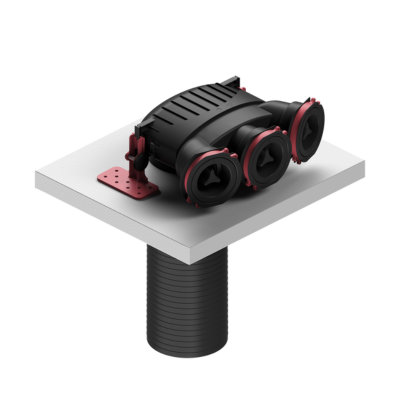 Poza Plenum ventilatie Heatpex Aria Connect, diametru 75mm x 3 porturi si port terminal 125mm. Poza 32721