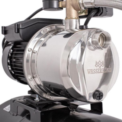 Poza Hidrofor cu pompa autoamorsanta Wasserkonig IL558250, inox, putere 1300 W, debit 4920 l/h, inaltime refulare 55 m, vas de expansiune 50 litri. Poza 33291