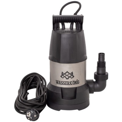 Poza Pompa submersibila din plastic Wasserkonig SPEC9208, particule max. 5 mm, putere 750 W, debit 12500 l/h, H refulare 8.5 m, carcasa motor inox, senzori electronici de nivel. Poza 33834