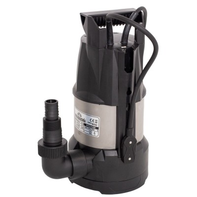 Poza Pompa submersibila din plastic Wasserkonig SPEC9208, particule max. 5 mm, putere 750 W, debit 12500 l/h, H refulare 8.5 m, carcasa motor inox, senzori electronici de nivel. Poza 33840
