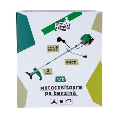 Poza Motocoasa pe benzina Micul Fermier GF-1310-S001-G02, 3.4CP, 43 CC cu 3 accesorii si pornire rapida. Poza 35555
