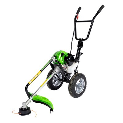 Poza Motocoasa pe benzina cu roti Micul Fermier MF-MC1004-S001-G01, 4CP, 52 CC cu 4 accesorii si pornire rapida. Poza 35612