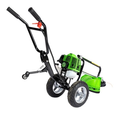 Poza Motocoasa pe benzina cu roti Micul Fermier MF-MC1004-S001-G01, 4CP, 52 CC cu 4 accesorii si pornire rapida. Poza 35613