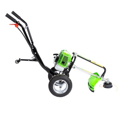 Poza Motocoasa pe benzina cu roti Micul Fermier MF-MC1004-S001-G01, 4CP, 52 CC cu 4 accesorii si pornire rapida. Poza 35615