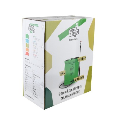 Poza Pompa de stropit cu acumulator Micul Fermier Pandora MF-PA1009-S001-G01, volum 18 litri. Poza 36059