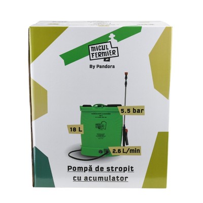 Poza Pompa de stropit cu acumulator Micul Fermier Pandora MF-PA1009-S001-G01, volum 18 litri. Poza 36066