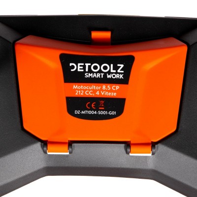 Poza Motocultor Detoolz DZ-MT1004-S001-G01, 8.5CP, 212CC, benzina 4T, 4 viteze, pornire manuala, cu roti. Poza 36727