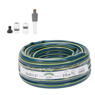 Poza Furtun insertie Bluebos Plus 1/2 toli pentru apa 20m Micul Fermier GF-2122 cu set duze. Poza 37123