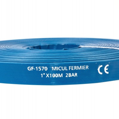 Poza Furtun apa refulare Flat PVC 1 tol pentru apa 100m Micul Fermier GF-1570. Poza 37244