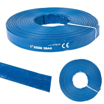 Poza Furtun apa refulare Flat PVC 1 tol pentru apa 50m Micul Fermier GF-1424. Poza 37253