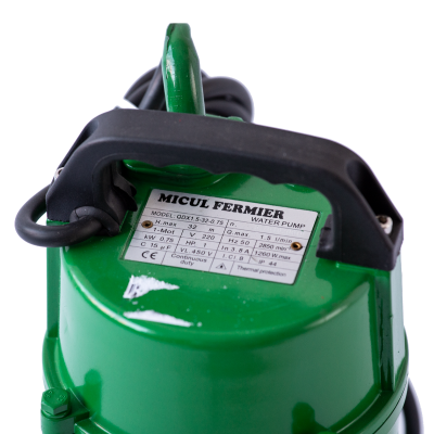 Poza Pompa submersibila Micul Fermier GF-0704, diametru 1 inch, putere 750 W, debit 3900 l/h, inaltime refulare 32 m, fara plutitor. Poza 37356