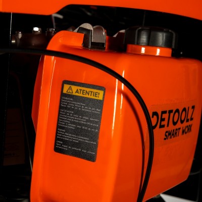 Poza Motocultor Detoolz DZ-MT1005-S001-G01, 11CP, 418CC, benzina 4T, 3 viteze, pornire electrica, cu roti. Poza 37431