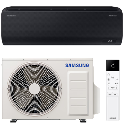 Poza Aparat aer conditionat Samsung WindFree Avant Black, 9000 BTU, Clasa A+++, control WiFi, flux de aer fara curent, confort maxim. Poza 37534