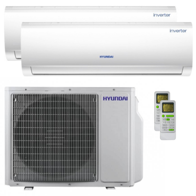 Poza Aer conditionat dublu split Hyundai 2 x 12000 BTU, R32, Inverter. Poza 38766
