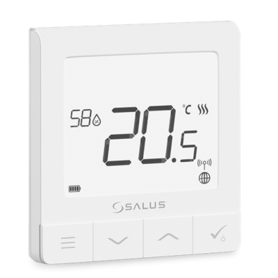 Poza Termostat smart ambient Salus Quantum SQ610RF pentru sistemul IT600 - alb. Poza 38868