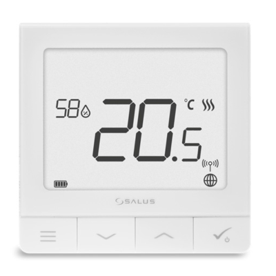 Poza Termostat Salus Quantum SQ610 pentru sistemul IT600, ambient, montaj in doza - alb. Poza 38869