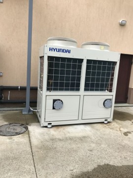 Instalatie de racire hala prin sistem de chiller cu aeroterme in judetul Arges