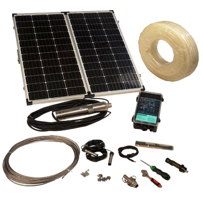 Poza Pompa submersibila ProGARDEN 3TSS0.76-55-24/120 3/4 inch, solar, 120W/24V, MPPT, PFV 2x80W, 55m, 0.76mch, apa curata. Poza 39971