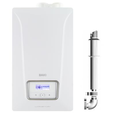 Poza Centrala termica pe gaz in condensare Baxi Luna Century 24 kW, incalzire + ACM, kit evacuare inclus. Poza 40201