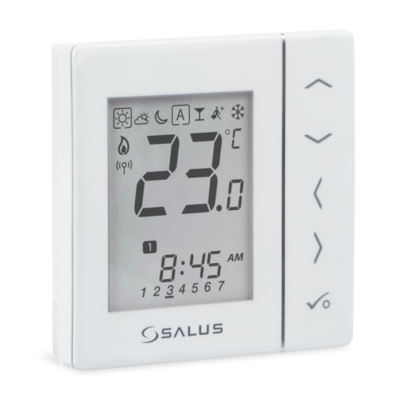 Poza Termostat SALUS VS10WRF, wireless, programabil, cu montaj in doza. Poza 41389