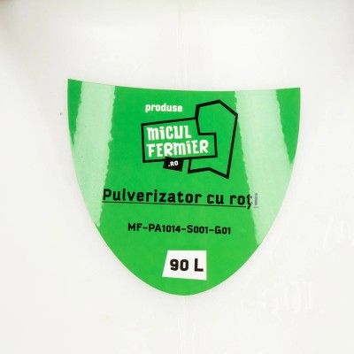 Poza Pulverizator cu acumulator Micul Fermier MF-PA1014-S001-G01, volum 90 litri, cu roti. Poza 41400