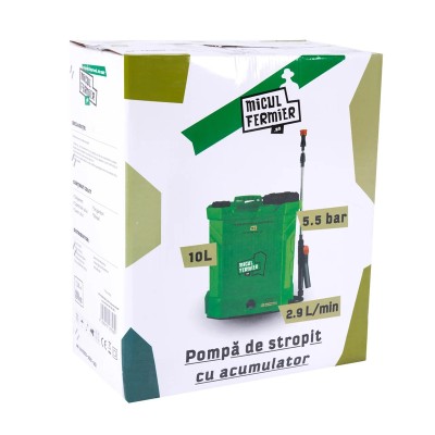 Poza Pompa de stropit cu acumulator Micul Fermier MF-PA1003-S001-G01, volum 10 litri. Poza 41419