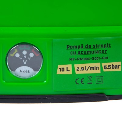 Poza Pompa de stropit cu acumulator Micul Fermier MF-PA1003-S001-G01, volum 10 litri. Poza 41422