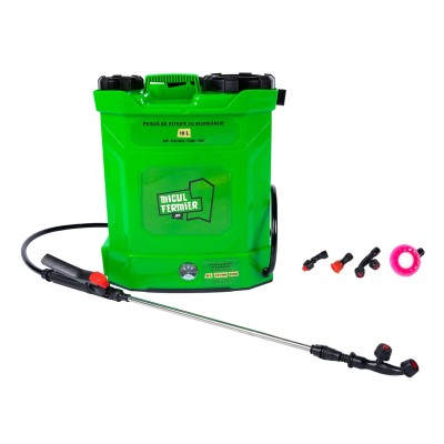 Poza Pompa de stropit cu acumulator Micul Fermier MF-PA1003-S001-G01, volum 10 litri. Poza 41428