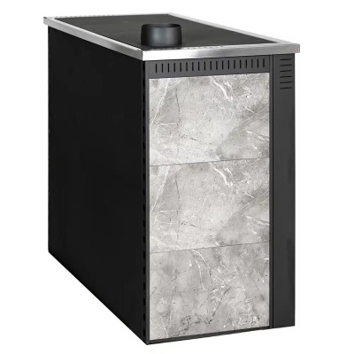 Poza Soba de gatit si incalzit Pro-Termo Panonia Gri, cu plita si cuptor 10kW, evacuare stanga. Poza 41509